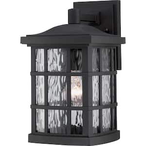 Stonington 1-Light Black Outdoor Wall Lantern Sconce