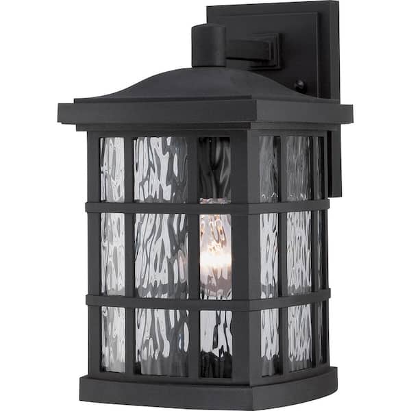 Quoizel Stonington 1-Light Black Outdoor Wall Lantern Sconce