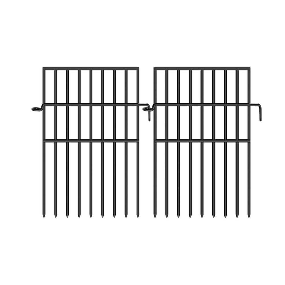 16 in. Metal Garden Fence 22-Pack Animal Barrier Fences No Digging Garden Fence Panels price history on PriceWatchPro