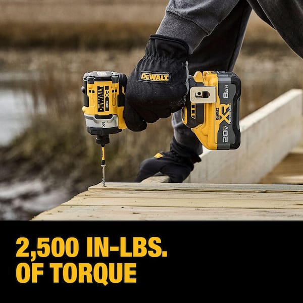 DEWALT 20-Volt Max Lithium-Ion Cordless 1/4 in. Impact Driver Kit