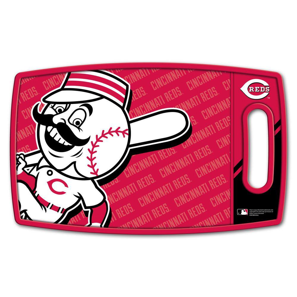 YouTheFan MLB Cincinnati Reds Logo Series Cutting Board 9in x 0.5in ...