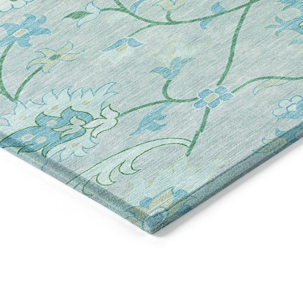 Chantille Machine Washable Indoor/Outdoor Abstract ACN2291 Mint 5 ft. x 7 ft. 6 in. Area Rug