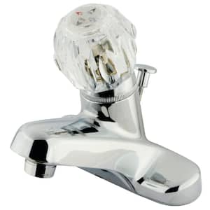 Americana 4 in. Centerset Single-Handle Bathroom Faucet with Plastic Pop-Up in Polished Chrome