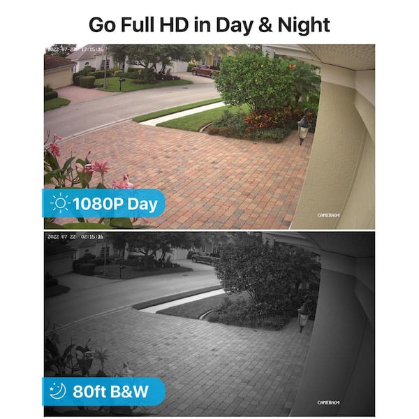 16-Channel 3K-Lite DVR Security Camera System with 16 Wired Day/Night 1080P Full HD Outdoor Bullet Cameras