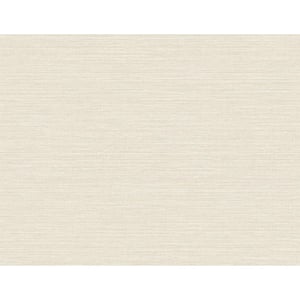 Grasscloth Effect Cream Paper Non Pasted Strippable Wallpaper Roll (Cover 60.75 sq. ft.)