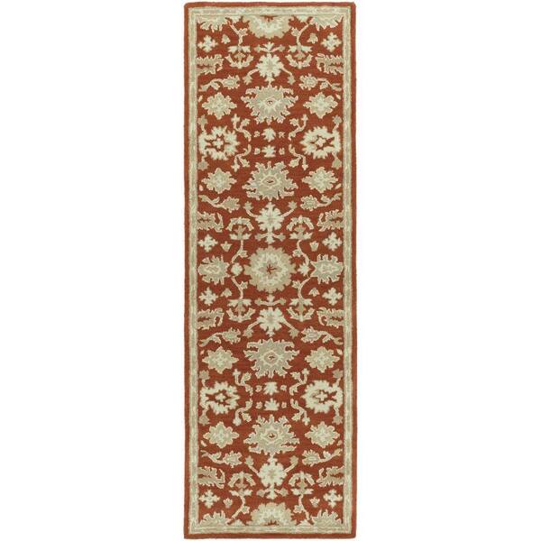 Artistic Weavers Gilgamesh Burgundy 3 ft. x 12 ft. Indoor Runner Rug