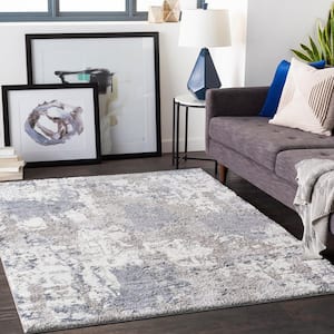 Ariana Blue 2 ft. 7 in. x 7 ft. 3 in. Runner Abstract Area Rug