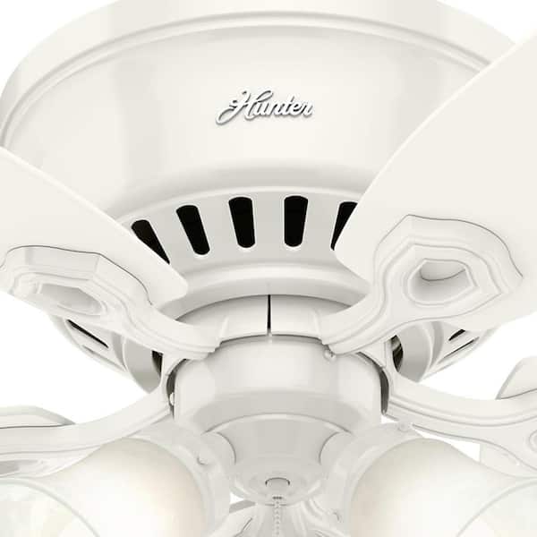 Aazon.co: Hunter Fan 52 Inch Low Profile Brushed Nickel Finish Indoor