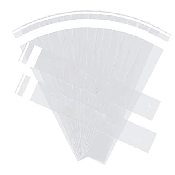 200 Pieces Thickened 2 x 10 in. Clear Cellophane Pretzel Rod Bags Self Sealing for Chocolate Candies Cookies