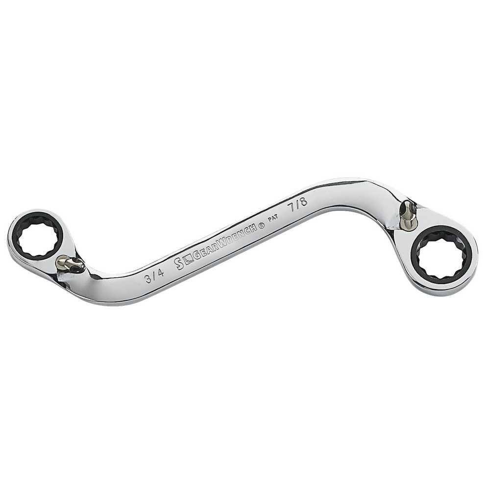 GearWrench 85484 17mm X 18mm Indexing Double Box Ratcheting Wrench – 5° Swing, 13 Locking Positions
