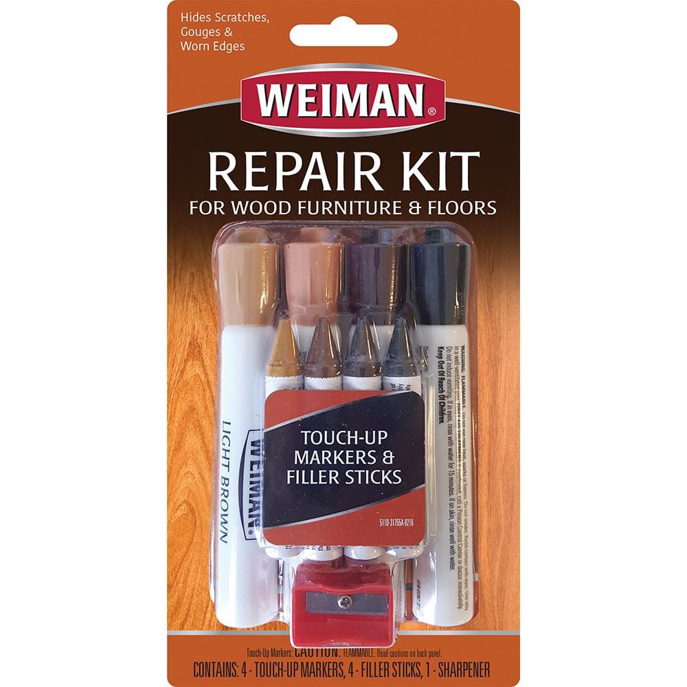 Wood Repair Kit for Furniture, 12 Colors Wood Filler with 8 Colors Wood  Repair M