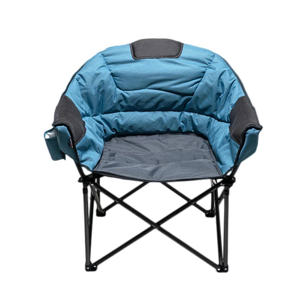 Foldable Design Oxford Blue Fabric Patio Chair