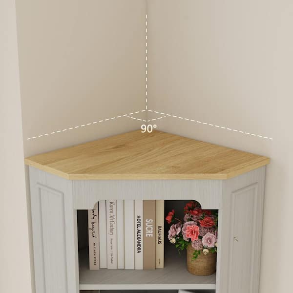 17.71-in W x 17.71-in D x 68.11-in H Freestanding Corner Storage