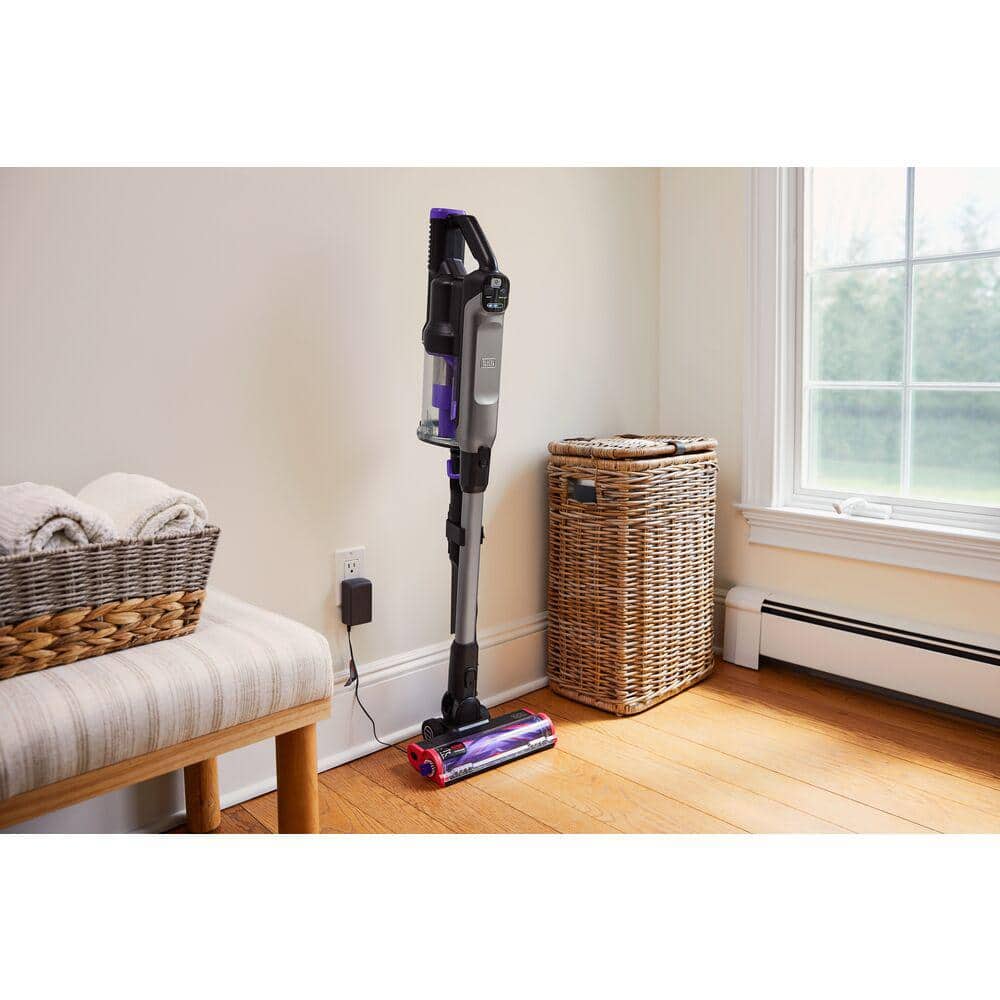 Cordless Purple Stick Vacuum with HEPA Filter for Pets