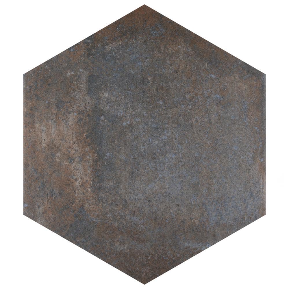 Boston Ferro Hex Ombra 14-1/8 in. x 16-1/4 in. Porcelain Floor and Wall Tile (11.07 sq. ft./Case) price history on PriceWatchPro