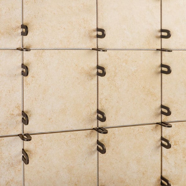 1/4 in. Horseshoe Shim Tile Spacers for Marble, Granite, and Stone Floor and Wall Installations (75-Pack)