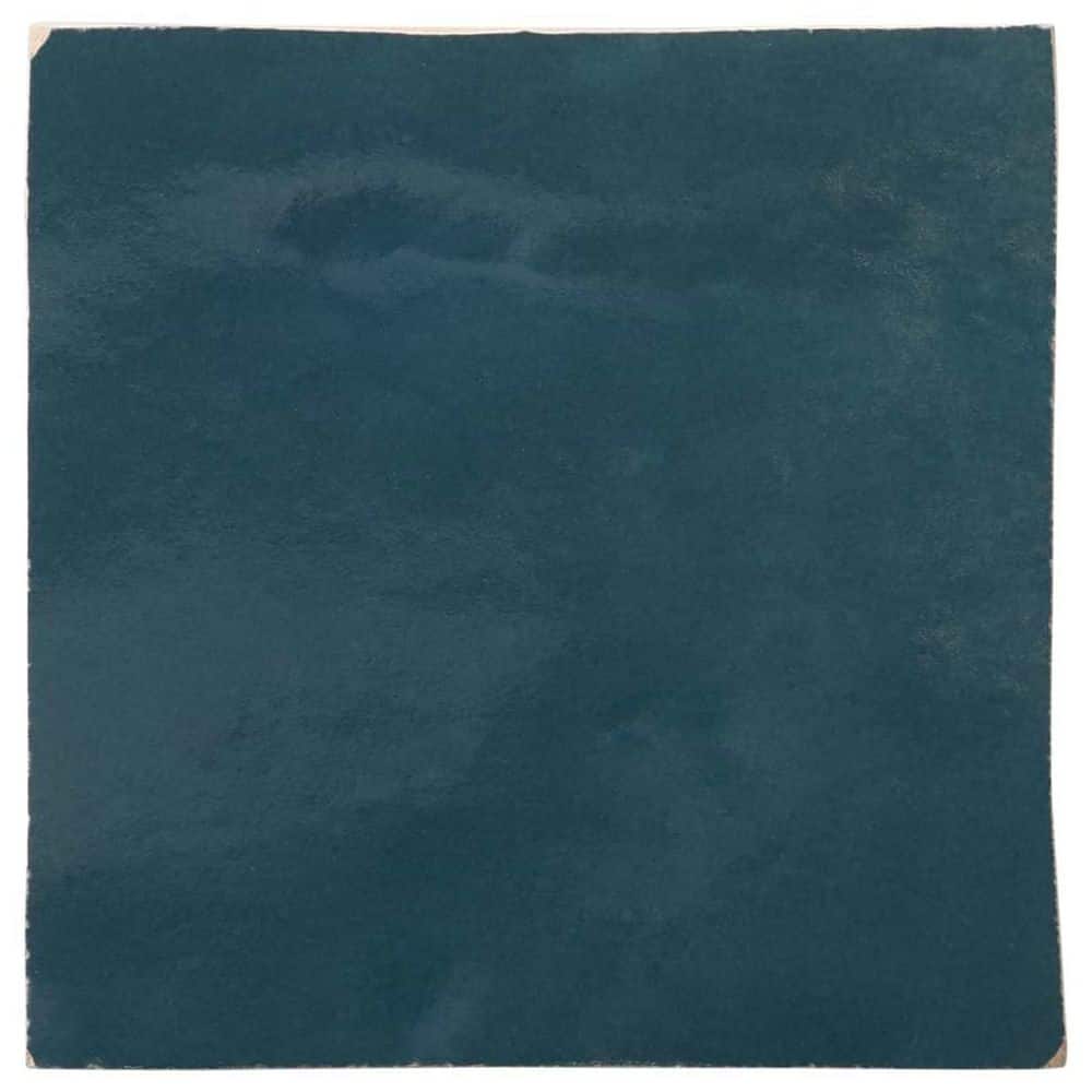 Cavira Coastal Blue 4 in. x 0.39 in. Glossy Ceramic Wall Tile Sample price history on PriceWatchPro