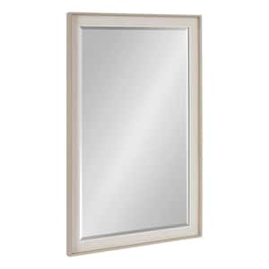 Kobert 20.00 in. W x 30.00 in. H Natural Rectangle Transitional Framed Decorative Wall Mirror