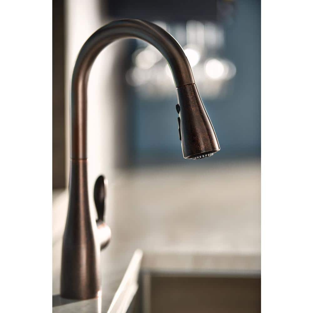 Oil Rubbed Bronze Pull-Out Spray Kitchen Faucet