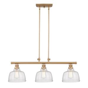 Quoizel Grant Seedy Glass 1 Light Pendant, Palladian Bronze
