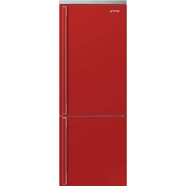 smeg FA490 Portofino 70cm Refrigerator w/ Bottom-Freezer.  Red.  Right Hinge ONLY