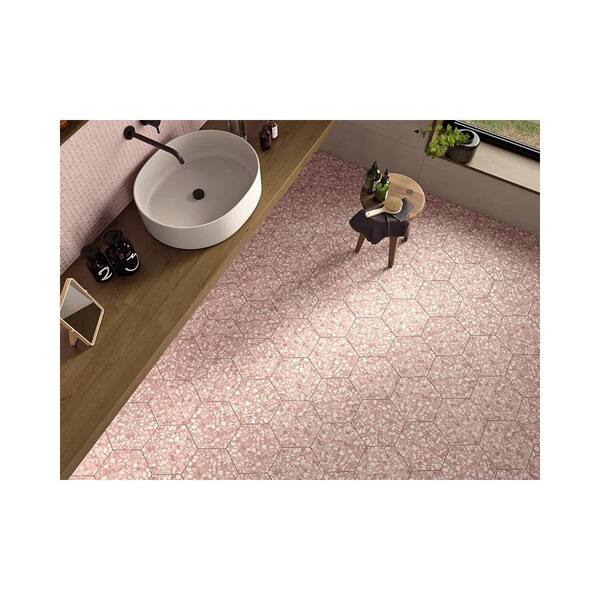Apollo Tile Zenith 4 in. x 5 in. Matte Blush Pink Porcelain