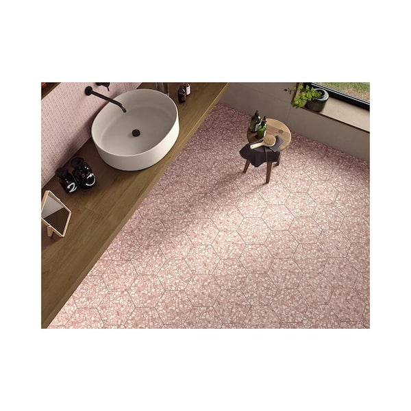Apollo Tile Zenith 9 in. x 11 in. Matte Blush Pink Porcelain