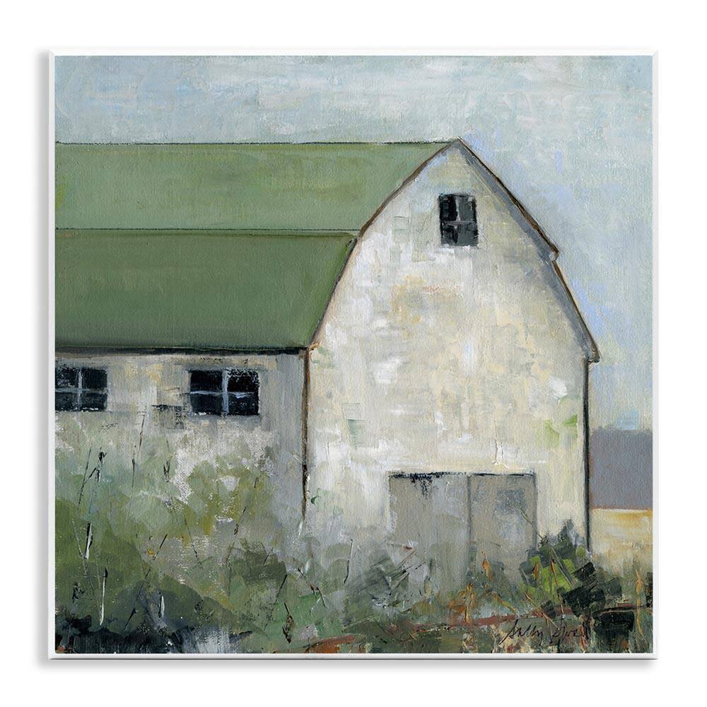 Barn View with Green Roof by Sally Swatland Unframed Architecture Graphic Art Print 12 in. x 2 in. price history on PriceWatchPro