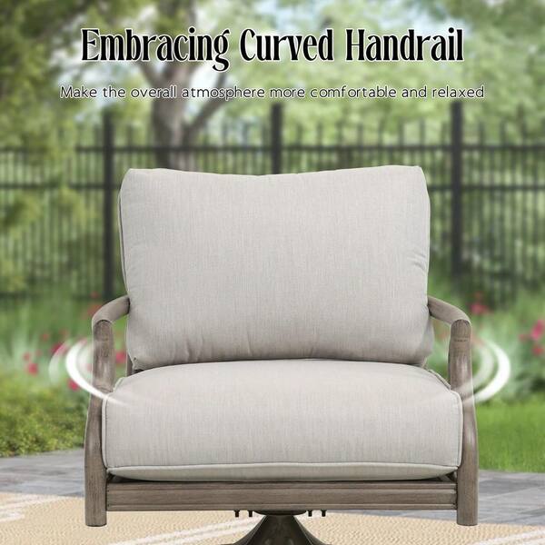 PEAK HOME FURNISHINGS Lamando 2-Piece Aluminum Patio Outdoor