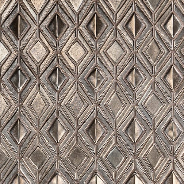 Ivy Hill Tile Delphi Jewel Metallic Copper 12 in. x 16 in. Polished Ceramic Mosaic Tile (1.19 sq. ft./Sheet)