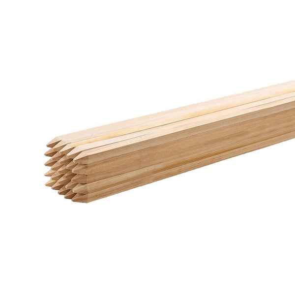 3 ft. Wooden Garden Stakes, 25 Pcs 36 x 0.75 x 0.75 in. Survey Grading Stakes
