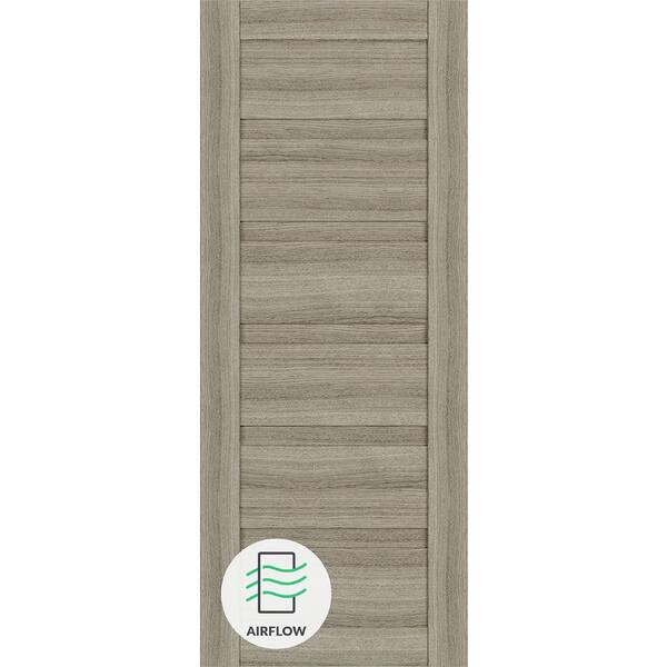 Belldinni Louver 36 in. x 80 in. No Bore Solid Core Shambor Wood Composite Interior Door Slab