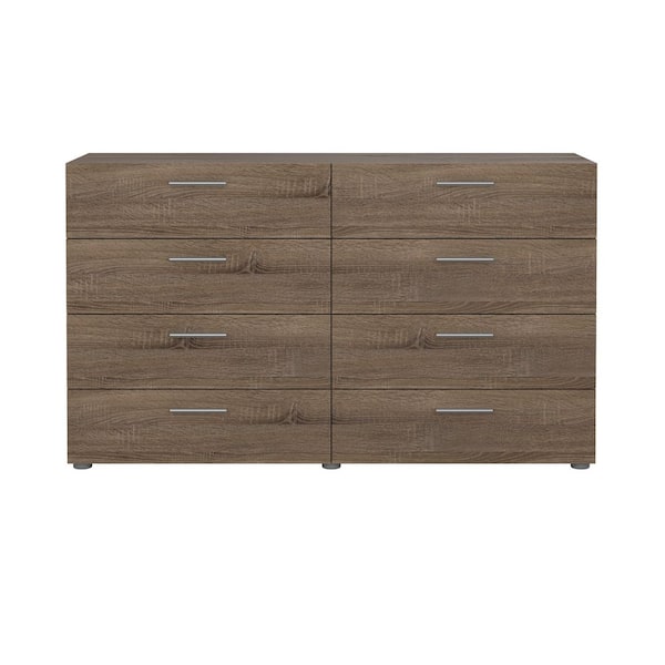 Tvilum Austin 8-Drawer Truffle Double Dresser 70073cj - The Home Depot
