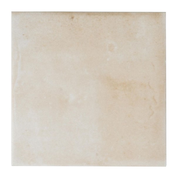 Zahara 6 in. x 6 in. Matte Creamy off-white Porcelain Zellige Square Tile Sample (0.25 sq ft)