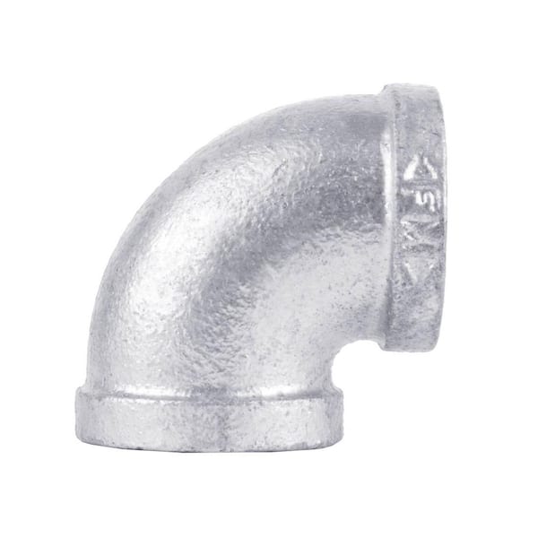 STZ 1/2 in. Galvanized Iron 90 Degree FPT x FPT Elbow Fitting