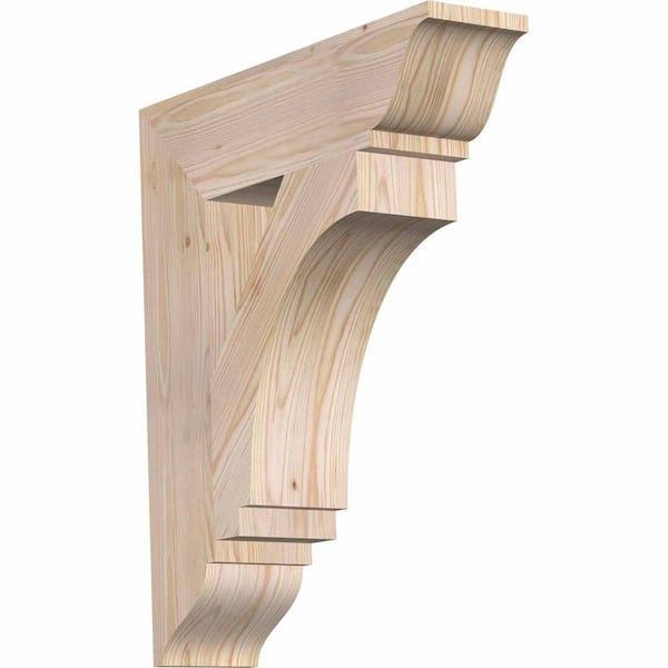 Ekena Millwork 5.5 in. x 28 in. x 24 in. Douglas Fir Imperial Traditional Smooth Bracket