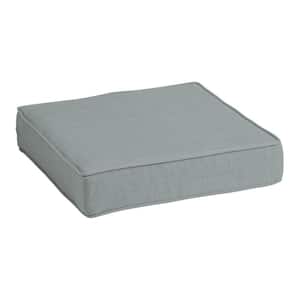 ProFoam 24 in. x 24 in. Stone Grey Leala Outdoor Deep Seat Cushion