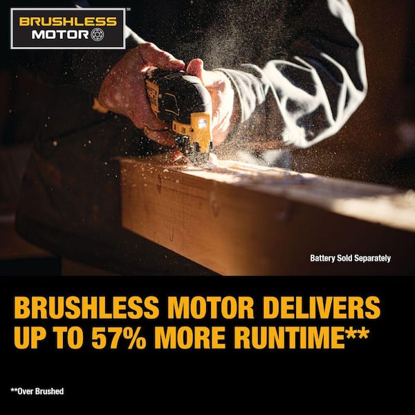 DEWALT - ATOMIC 20-Volt Lithium-Ion Cordless Brushless Combo Kit (4-Tool) with (2) 2.0Ah Batteries, Charger and Bag
