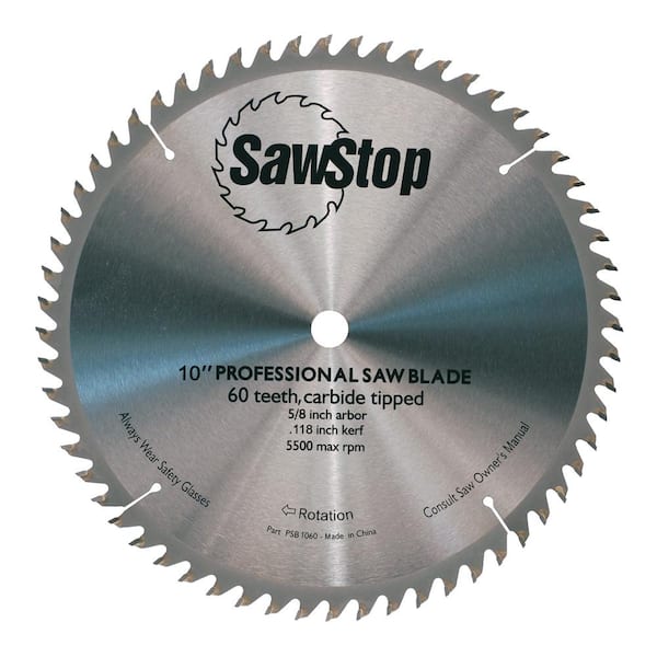 SawStop 60 Tooth Combination Table Saw Blade