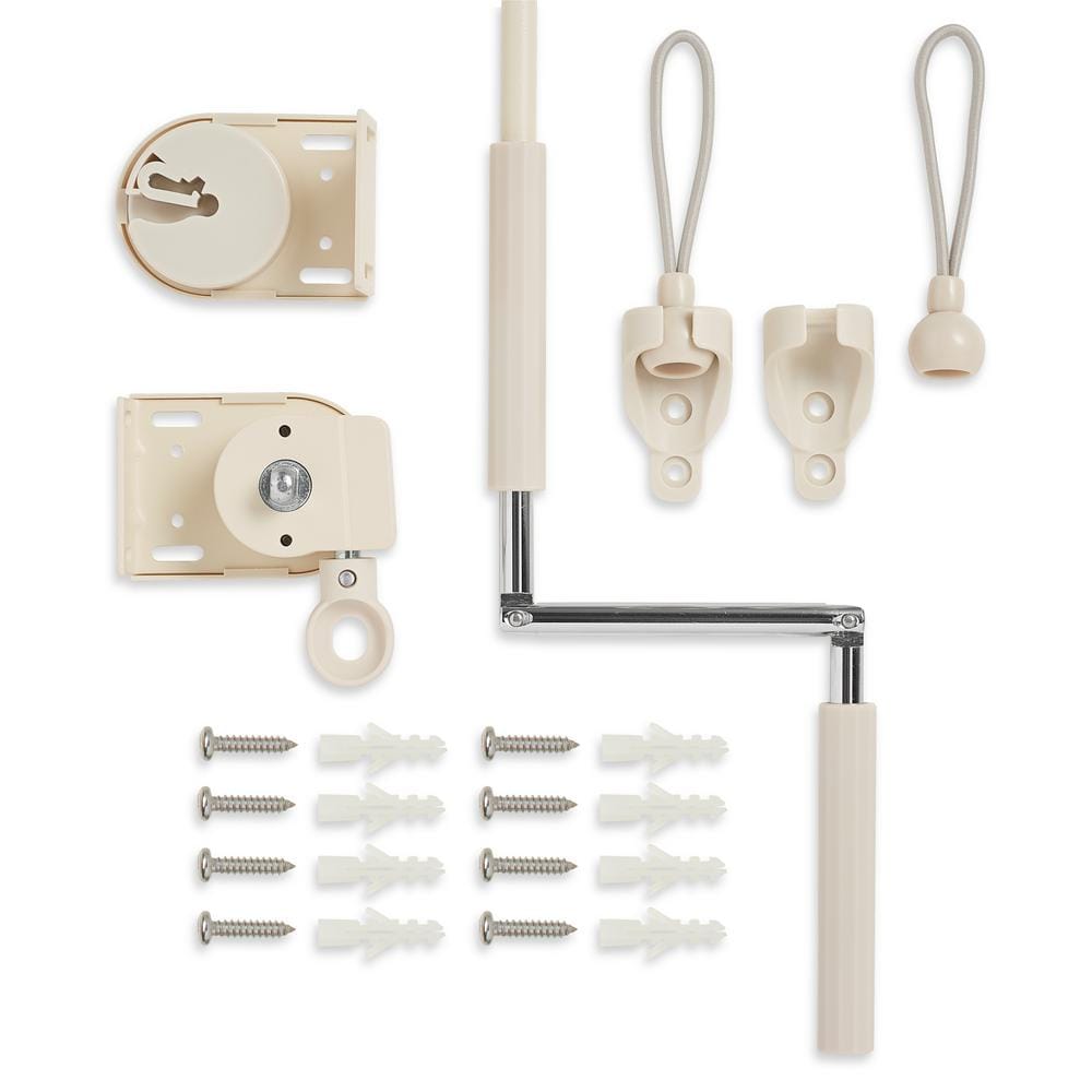 Coolaroo Beige Cordless Outdoor Roller Shade with UV Block