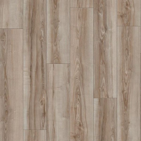 Take Home Sample-Sandy Acacia Oak Standard Length Waterproof Click Lock Laminate Flooring