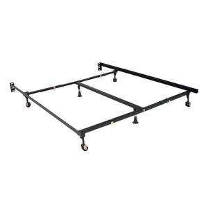 Premium Clamp Style Queen Adjustable All Sizes Bed Frame with 6-Legs
