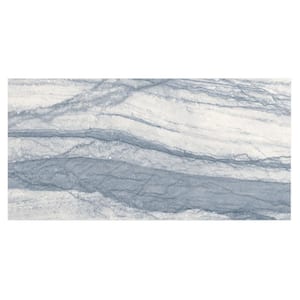 Ivy Hill Tile Jume Onyx Blue 4 in. x 0.41 in. Polished Porcelain Floor ...