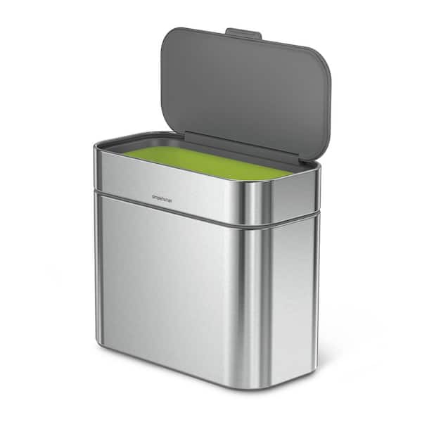 simplehuman 4L Compost Caddy Brushed Stainless Steel Bin for sale online