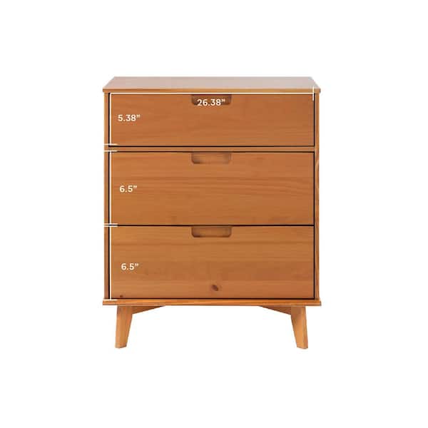 Walker Edison Furniture Company Mid-Century Modern Caramel 3