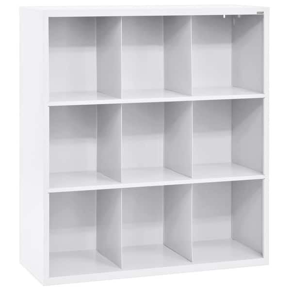 Sandusky Steel 9 Cube Organizer In, 9 Cube Bookcase Black And White