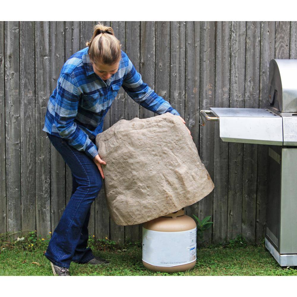 Sandstone Resin Artificial Rock Well Pump Covers Set