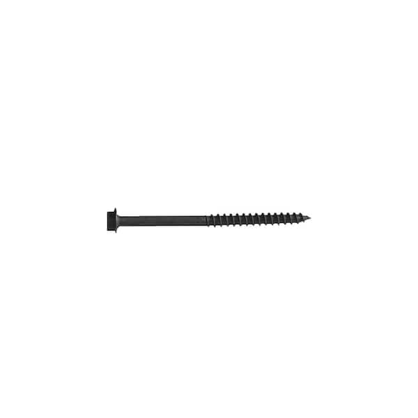 OWT Ornamental Wood Ties 1/4 in. x 3-3/4 in. Hex Head Steel Self-Tapping Timber Screws - (450-Pail)