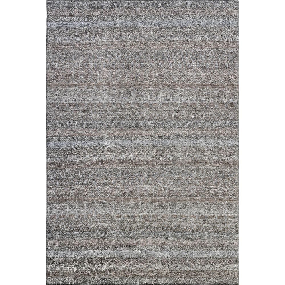 Mayfield Premium Machine Washable Abstract AMF2105 Brown 3 ft. x 5 ft. Area Rug price history on PriceWatchPro