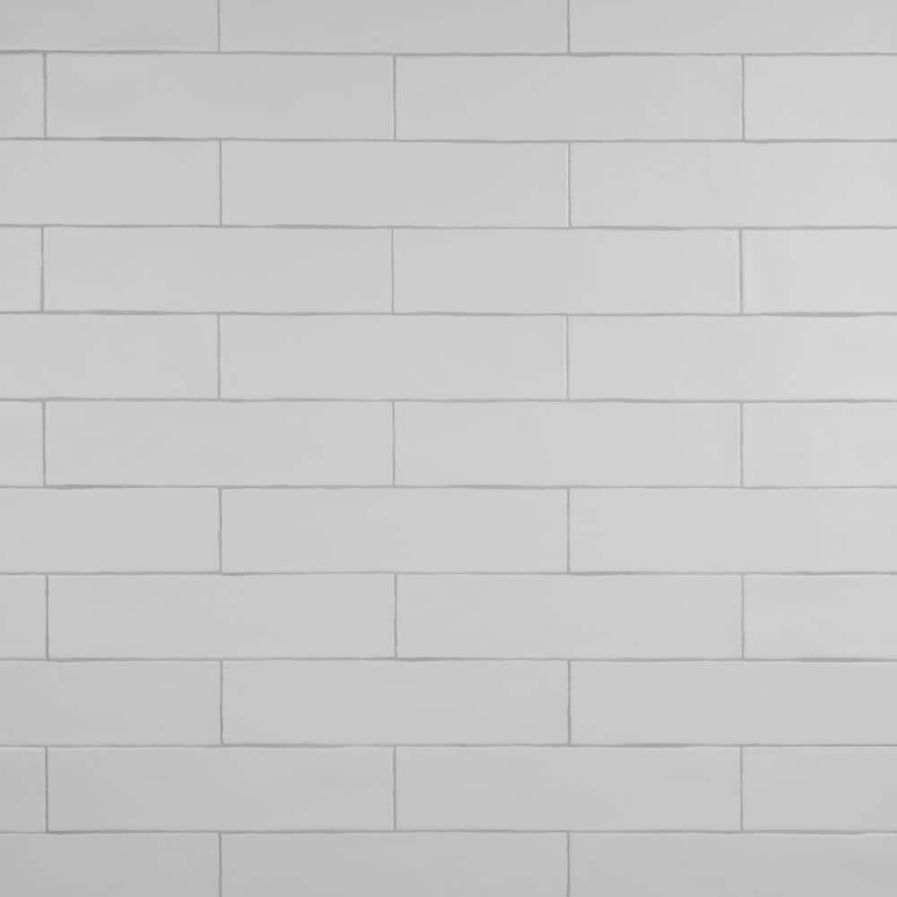 Merola Tile Chester Matte Bianco 3 in. x 12 in. Ceramic Wall Tile (5.72
